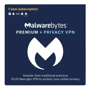 Malwarebytes Premium + Privacy VPN Bundle - 1-Year / 4-Device
