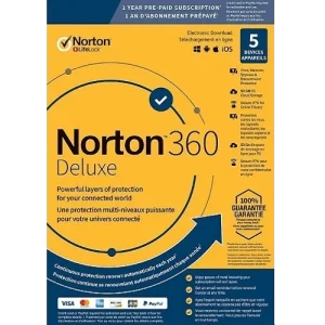 Norton 360 Deluxe - 1-Year / 5-Device - USA/Canada